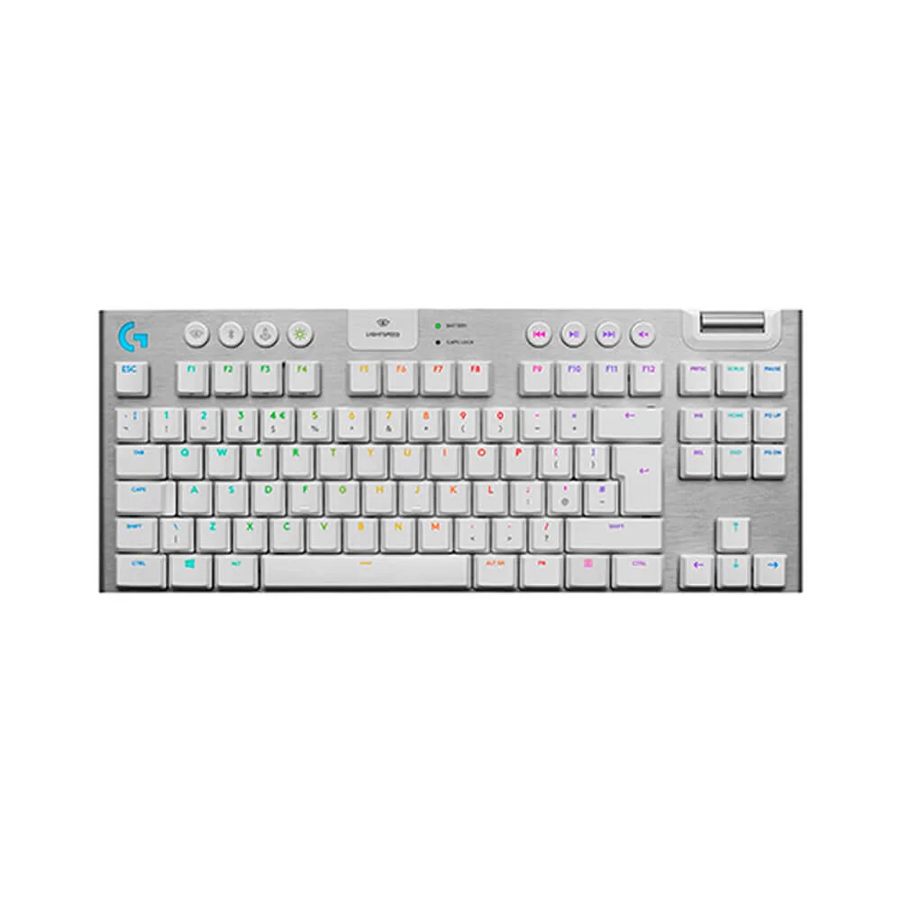 TECLADO LOGITECH G915 TKL LIGHTSPEED RGB LIGHTSYNC MECHANICAL WHITE